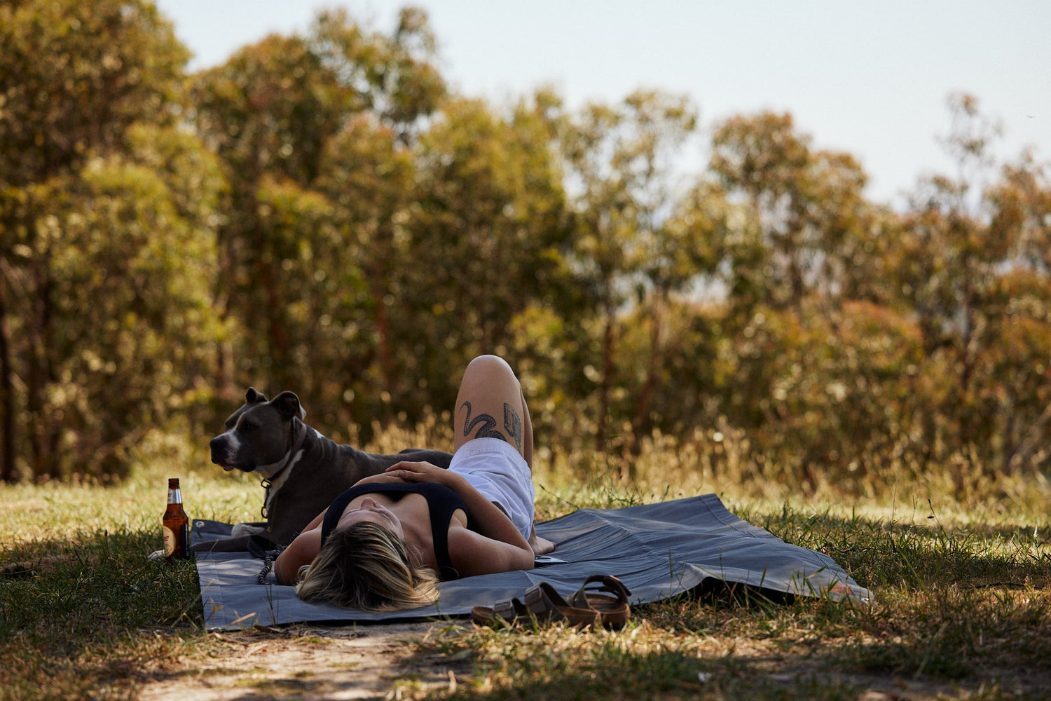 Outdoor canvas picnic blankets & rugs