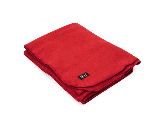 Australian made wool army blanket in crimson red - Kohutt™ - made in Tasmania