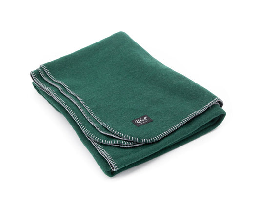 Australian made wool army blanket in emerald sea - Kohutt™ - made in Tasmania