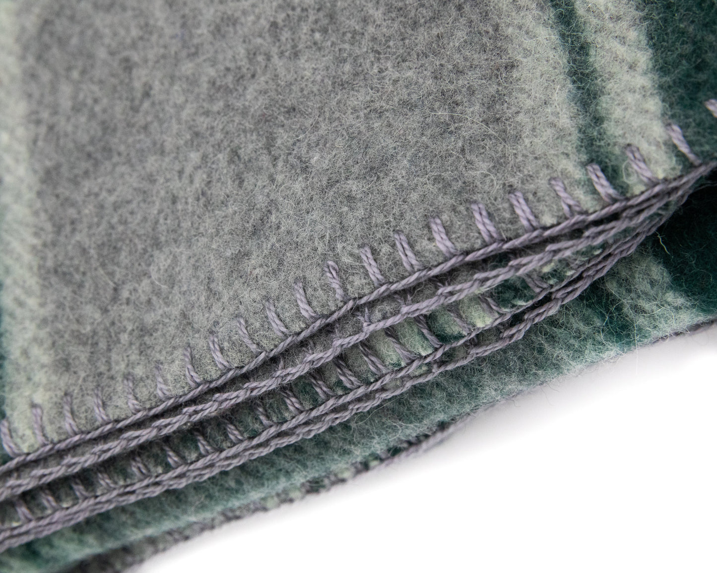 Australian made wool army blanket in emerald tartan - Kohutt™ - made in Tasmania