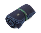 Australian made wool army blanket in navy ocean - Kohutt™ - made in Tasmania