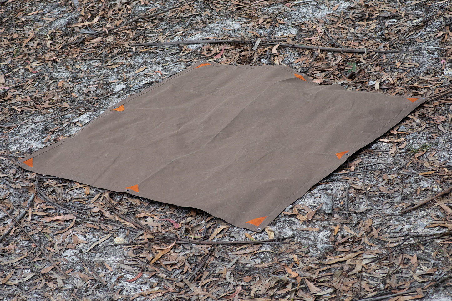 Canvas field tarp (3 sizes) | Kohutt heavy duty field tarp, built in Australia from Australian made military grade canvas, veg tan leather reinforcing gussets &amp; 316 stainless eyelets. Designe | Canvas field tarp (3 sizes) - Kohutt™ | Borne of the Sea