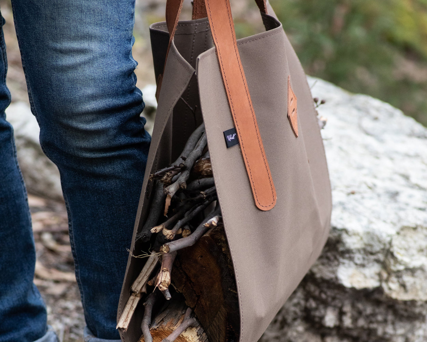 Canvas log carrier - Kohutt™ - made in Tasmania