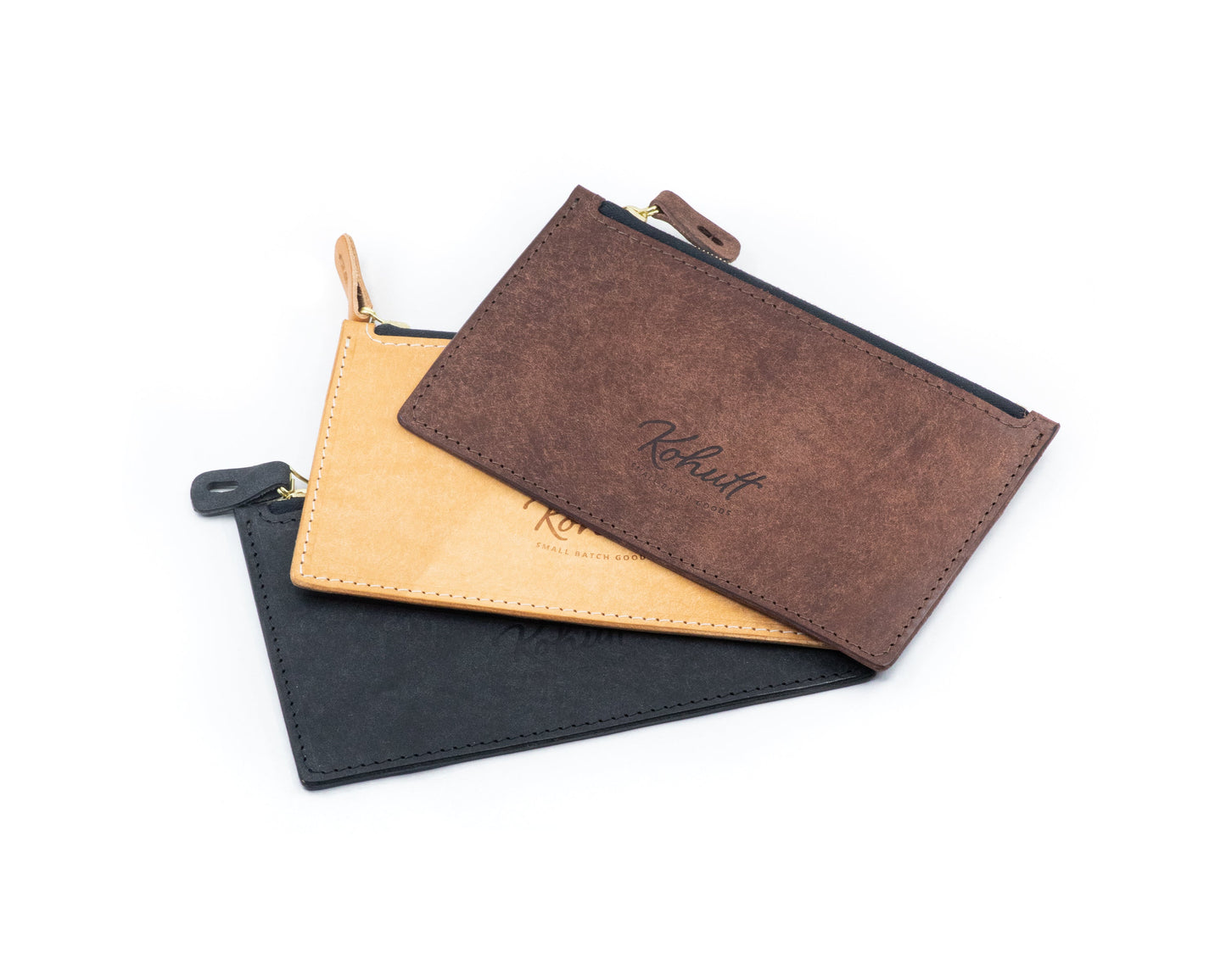 Flat leather field pouch - Kohutt™ | Borne of the Sea