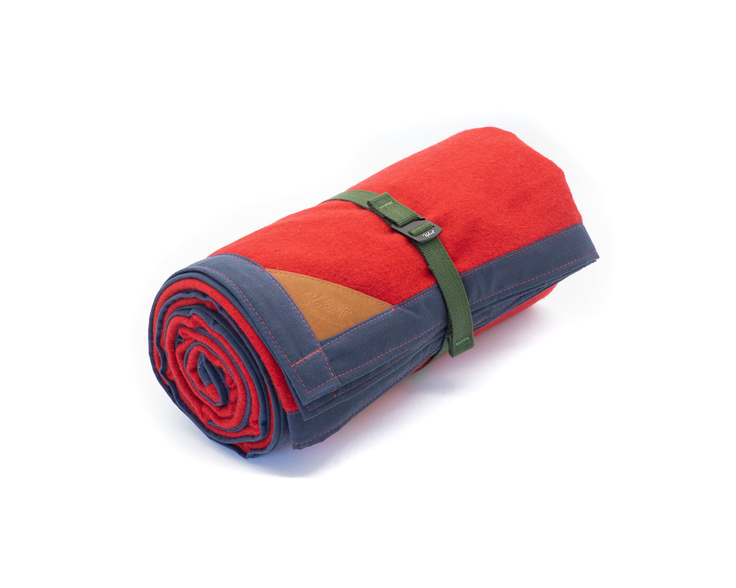 Oilskin & wool blanket in Frency navy & scarlet - Kohutt™ | Borne of the Sea